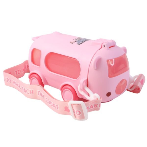 Kids Water Bottle – 500ml Cute Bus-Shaped Cartoon Design