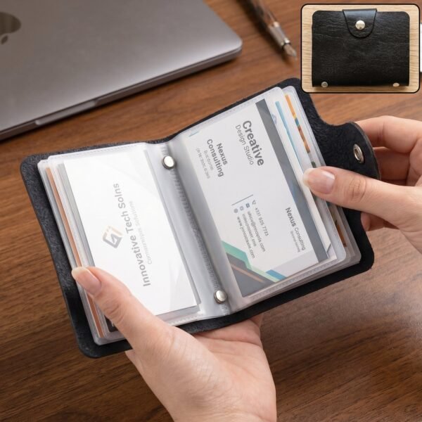 Card Holder Wallet – Slim, Durable PU Leather Organizer for Cards