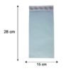 Card Envelope with Quick Self-Seal Closure – Durable 28x15cm Kraft Paper