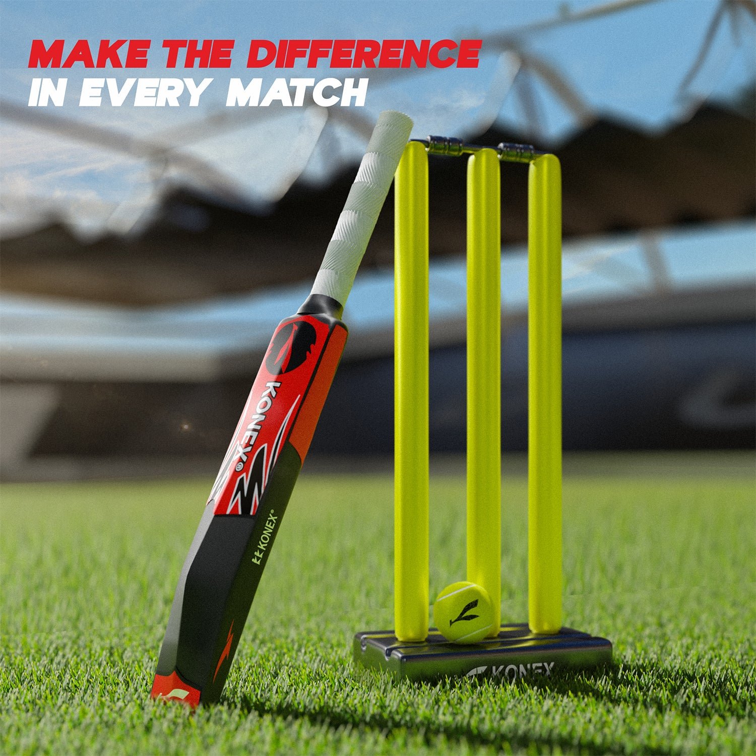 Plastic Cricket Bat – Lightweight Durable Outdoor Bat with Grip
