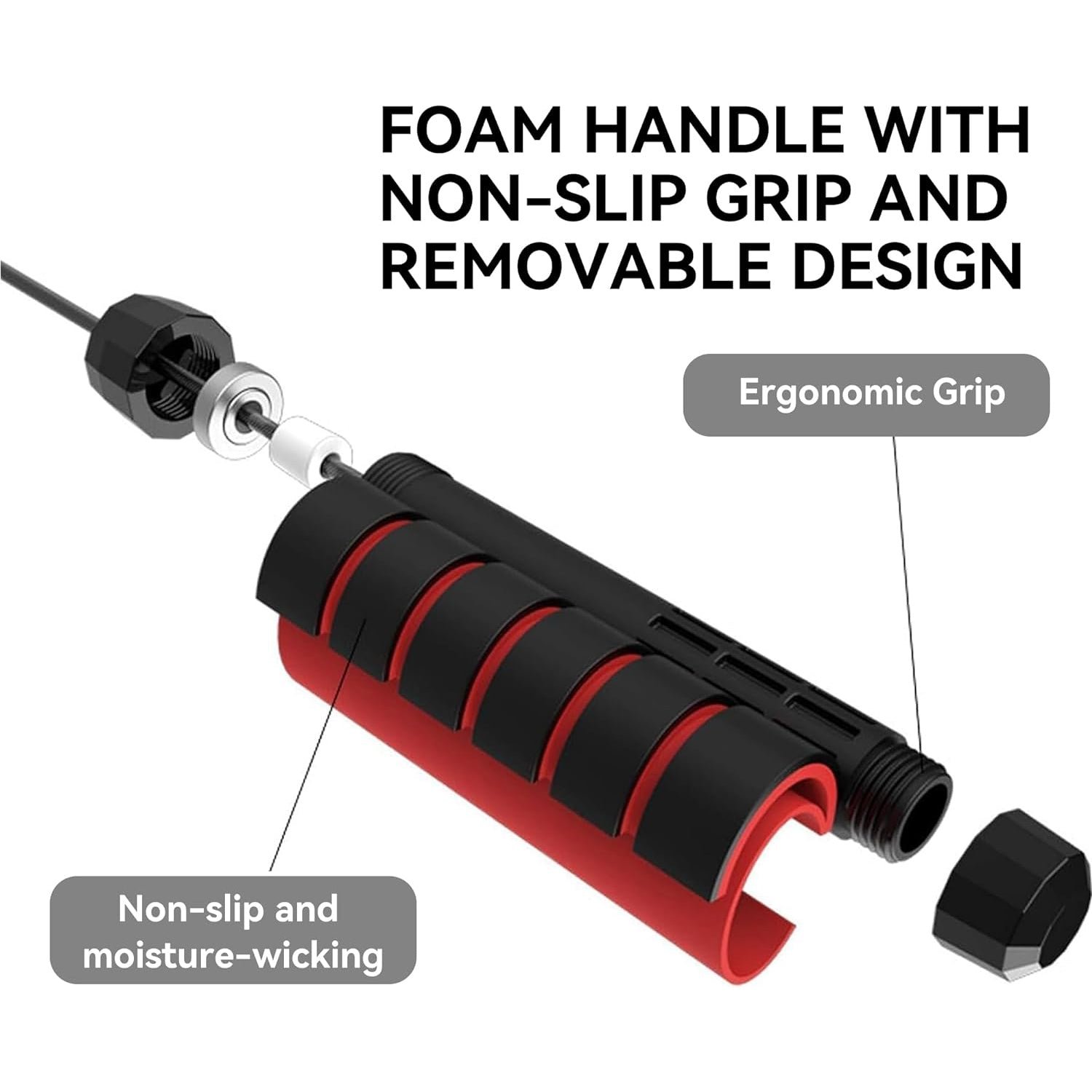 High-Speed Skipping Rope – Comfortable Foam Handles, 3 Meter