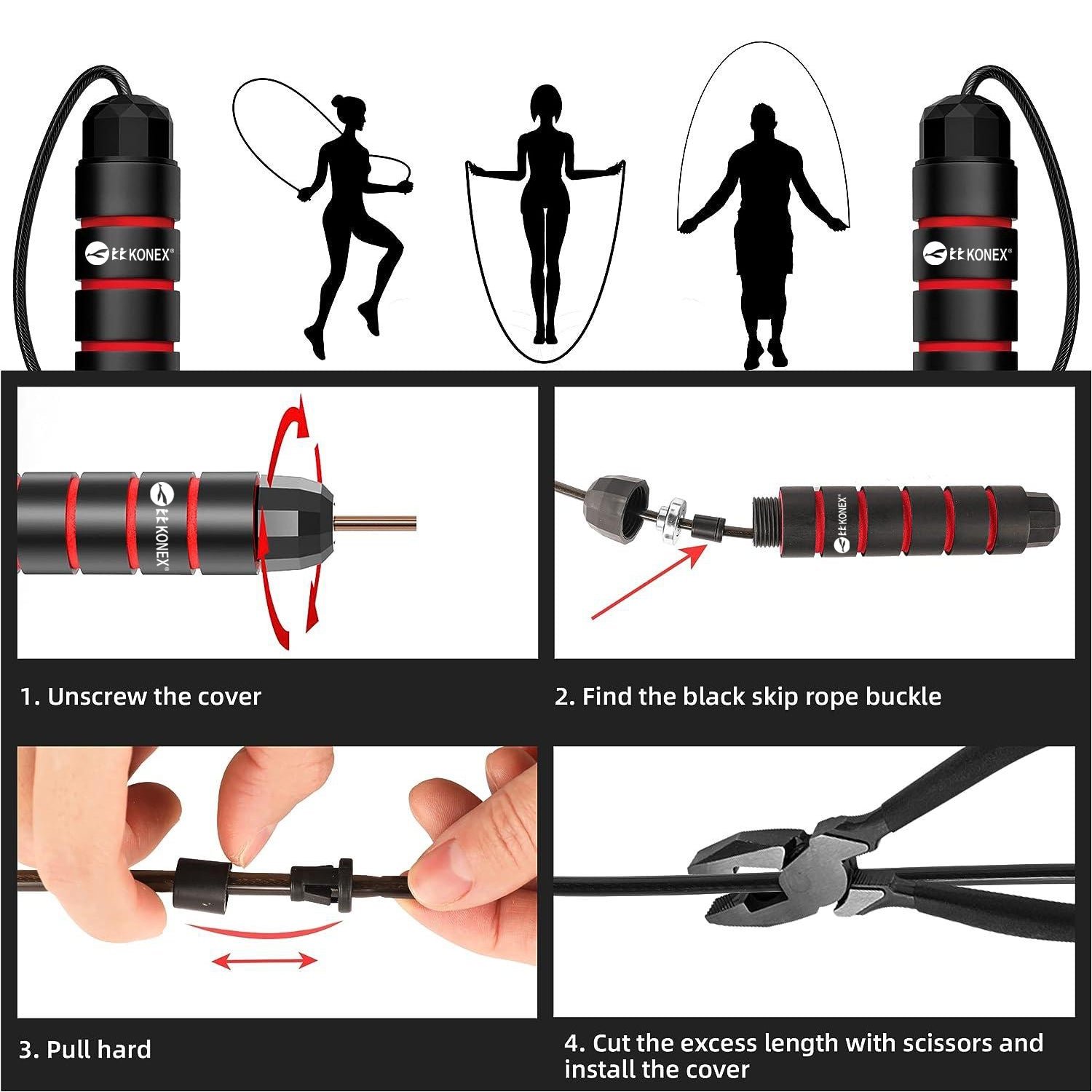 High-Speed Skipping Rope – Comfortable Foam Handles, 3 Meter