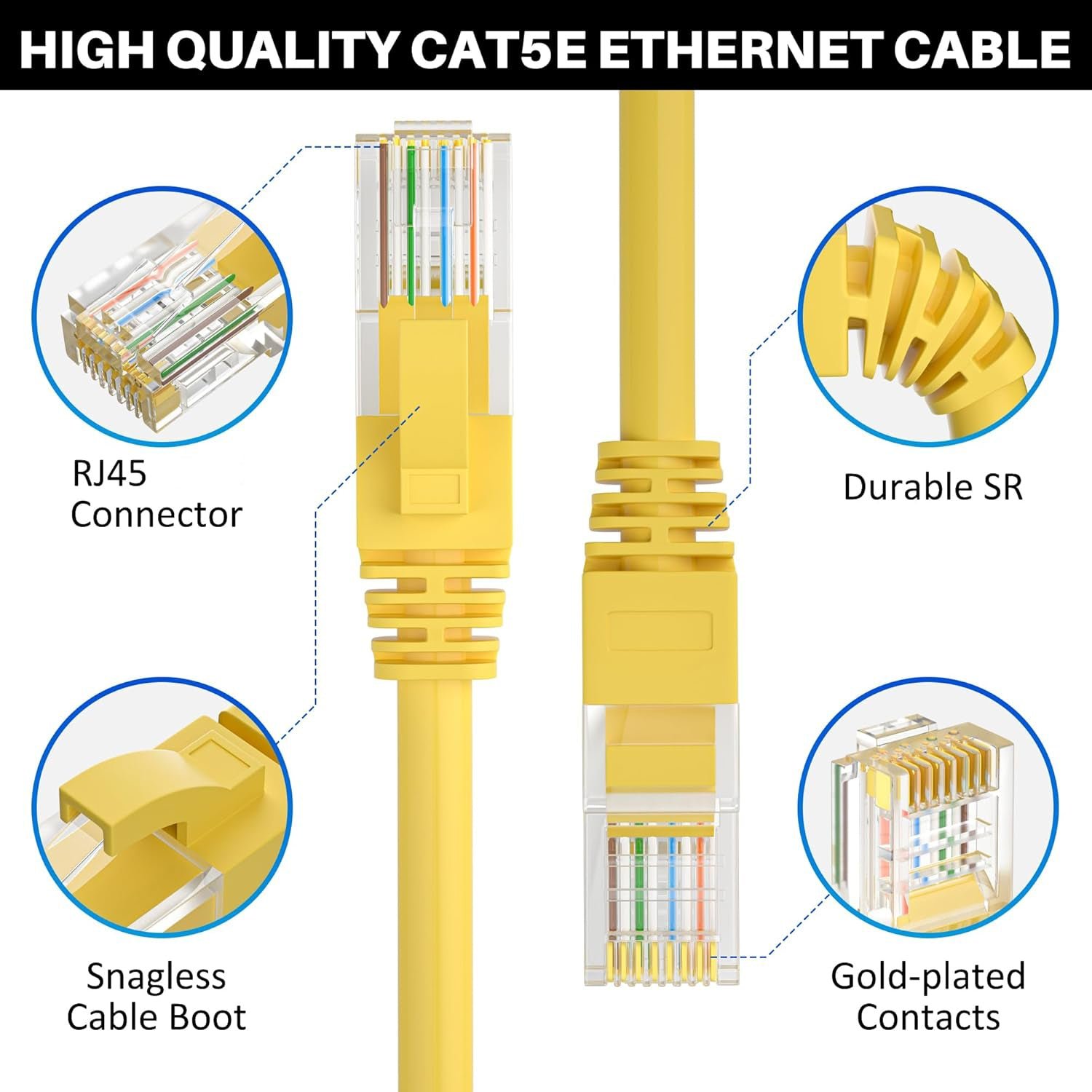 CAT 5E Ethernet Cable 3 Meter – High-Speed Stable Connection