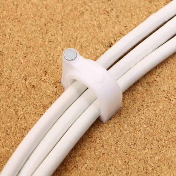 Cable Clip – Heavy Duty 8mm Plastic Clip with Steel Nail for Wiring