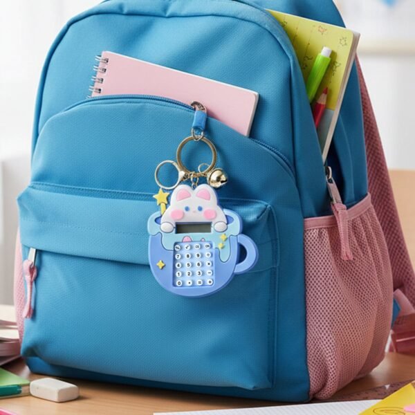 Bunny Calculator Keychain – Portable Mini Digital Calculator