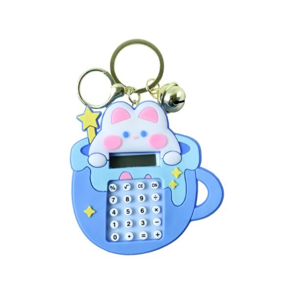 Bunny Calculator Keychain – Portable Mini Digital Calculator