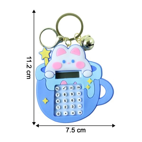 Bunny Calculator Keychain – Portable Mini Digital Calculator