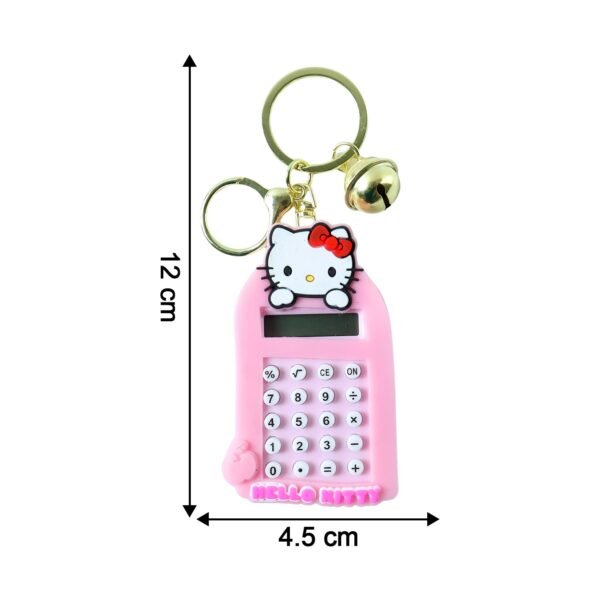 Cartoon Cat Calculator Keychain – Portable Mini Digital Calculator