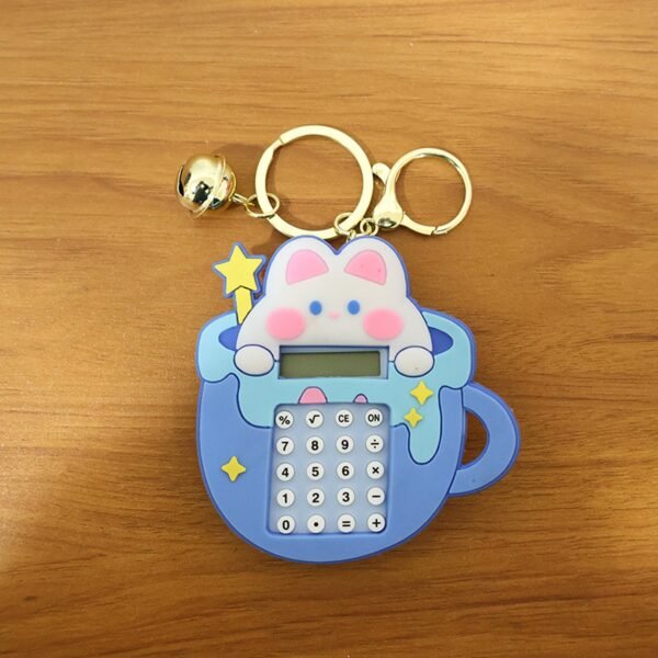Bunny Calculator Keychain – Portable Mini Digital Calculator