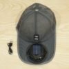 Solar Powered Cooling Fan Cap Rechargeable Baseball Sun Hat for Outdoor (1 Pc)