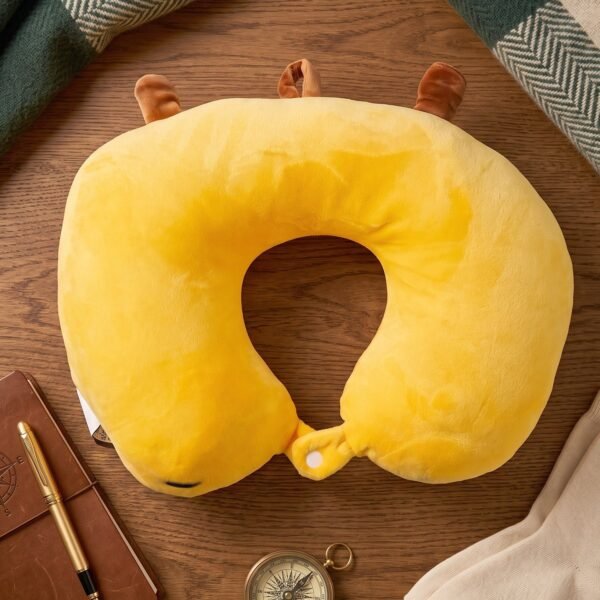 U-Shaped Travel Neck Pillow, Cute Capybara Soft Plush Pillow for Travel (1 Pc)