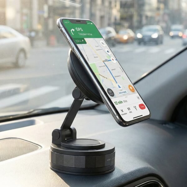 Mobile Phone Holder Stand – 360° Adjustable Magnetic Car & Desk Mount