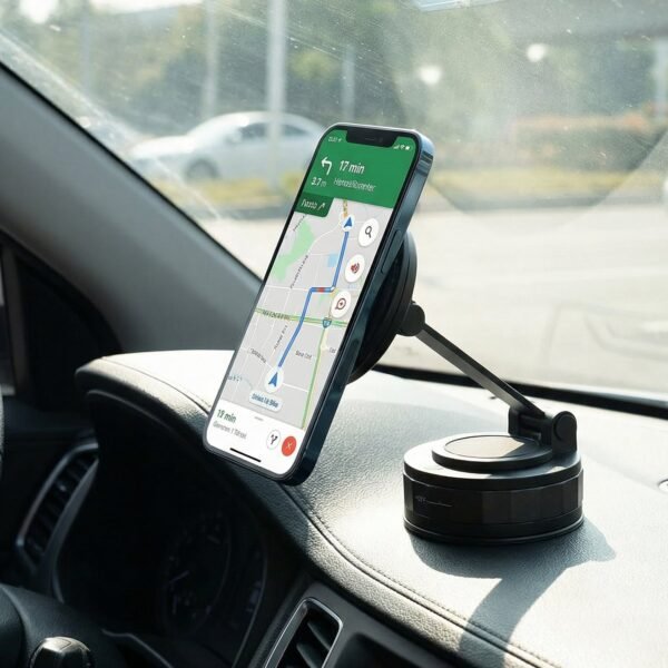 Mobile Phone Holder Stand – 360° Adjustable Magnetic Car & Desk Mount