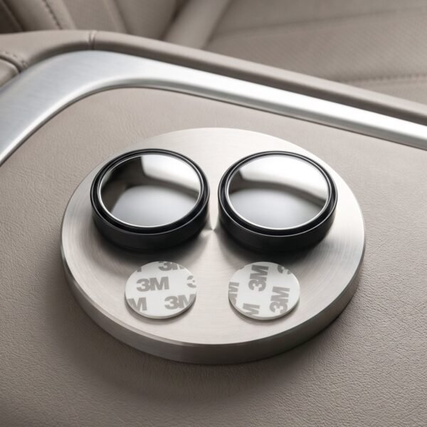 Round Blind Spot Mirror Wide Angle Rear View for Car 360 Degree (2 Pc Set)
