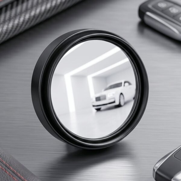 Round Blind Spot Mirror Wide Angle Rear View for Car 360 Degree (2 Pc Set)