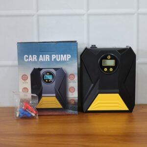 Car Tyre Air Compressor – Mini Digital Portable Pump with LCD
