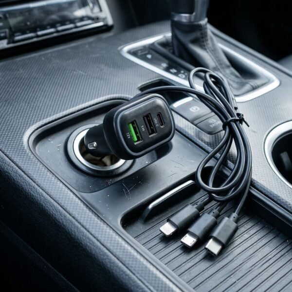 CarUsbCharger-05 RGB Breathing Light Car USB Charger – Multi Port Fast Charging