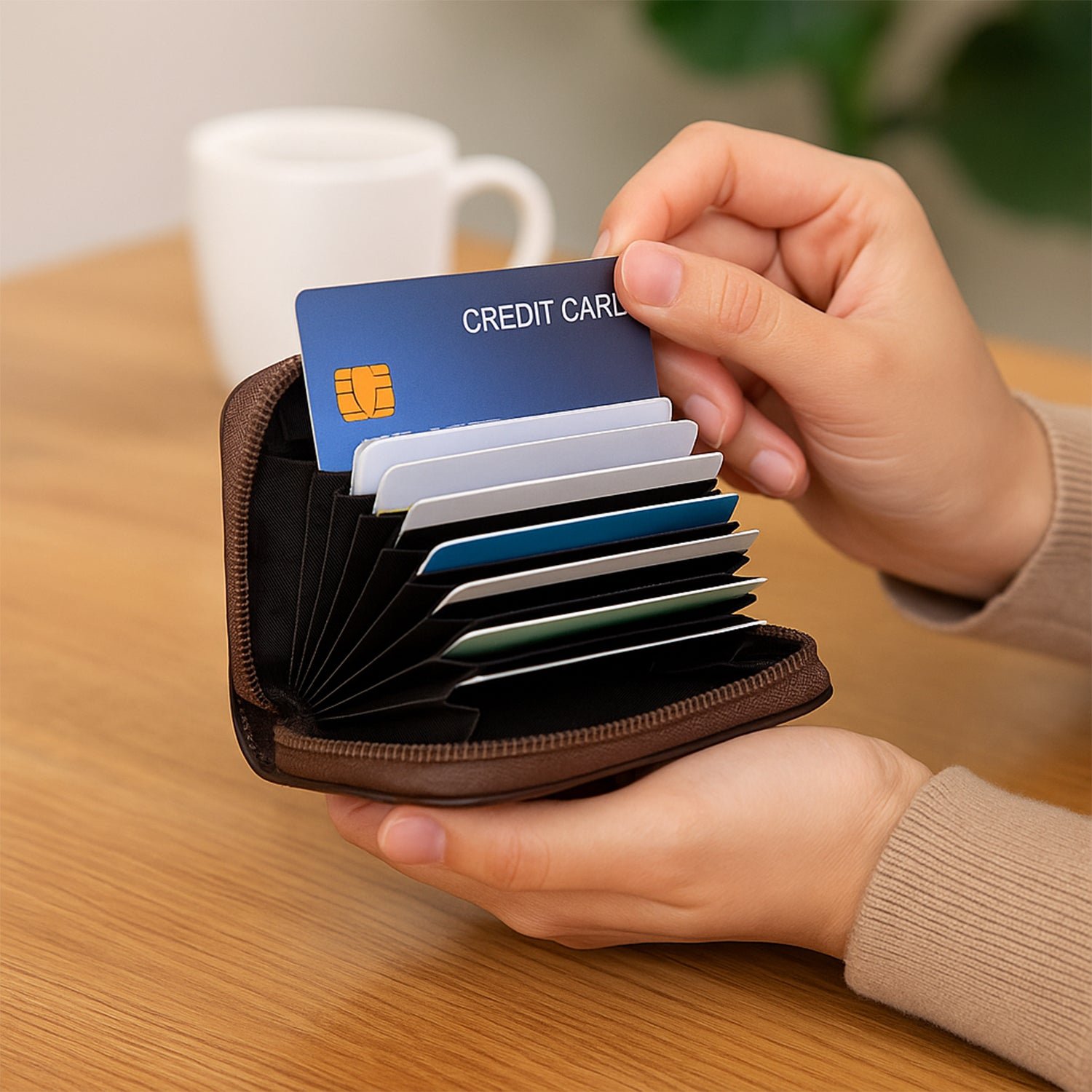 Card-Holder-Wallet-02_33ca5beb-0b7e-4b9c-bdb2-59fb4113524e Zip-Around Card Holder Wallet – Compact High-Capacity Organizer
