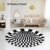 3D Optical Illusion Round Rug – Anti-Skid 60 cm Floor Mat