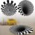 3D Optical Illusion Round Rug – Anti-Skid 60 cm Floor Mat