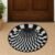 3D Optical Illusion Round Rug – Anti-Skid 60 cm Floor Mat