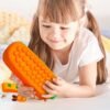 Pop It Silicone Pencil Pouch – Stress-Relieving & Spacious Organizer