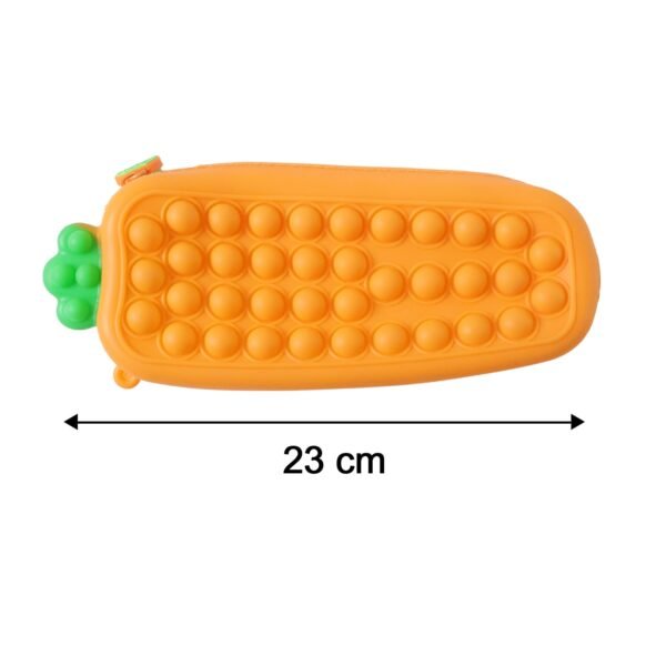 Pop It Silicone Pencil Pouch – Stress-Relieving & Spacious Organizer