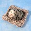 Plush Cat Dashboard Showpiece – Soft Closed-Eye Design