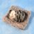 Plush Cat Dashboard Showpiece – Soft Closed-Eye Design