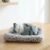 Plush Cat Dashboard Showpiece – Soft Closed-Eye Design