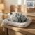 Plush Cat Dashboard Showpiece – Soft Closed-Eye Design