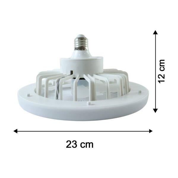 Remote Control Ceiling Fan with Light, E27 Socket LED Lamp Fan for Home (1 Set)