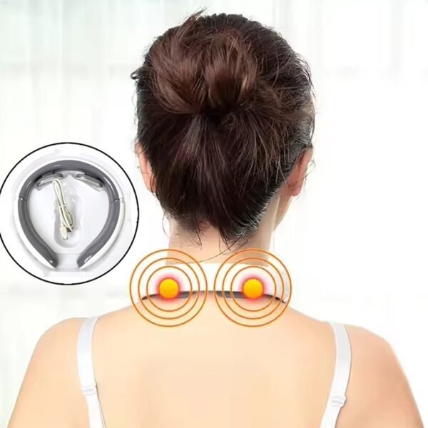 Wireless Electric Neck Massager Cordless Cervical Pulse Massage Device (1 Pc)