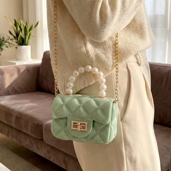 ChainLadiesBags-03_8207aa11-3b1b-4d28-9d37-bf7ddf5e679b Quilted Mini Handbag – Elegant Pearl Handle & Chain Strap