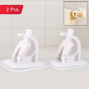 Self Adhesive Curtain Rod Hooks – Strong Load & No Drill Needed