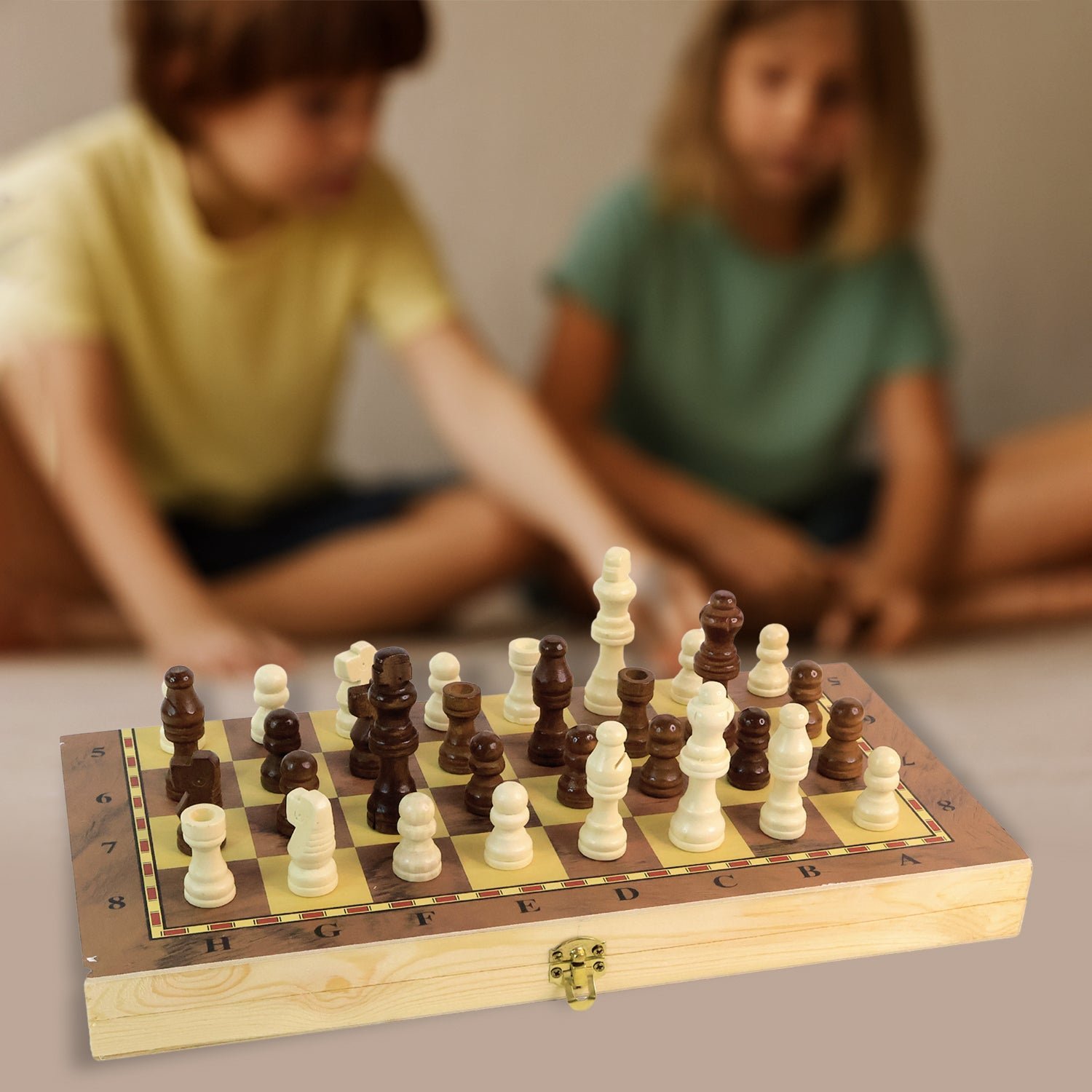 Folding Wooden Chess Board Set – Travel-Friendly | Boardoria