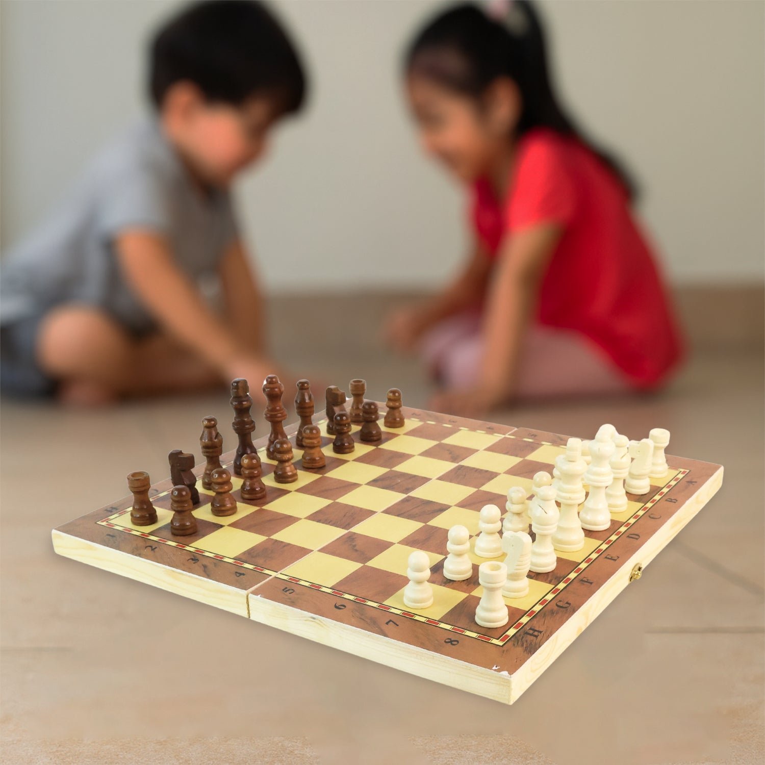 Folding Wooden Chess Board Set – Travel-Friendly | Boardoria