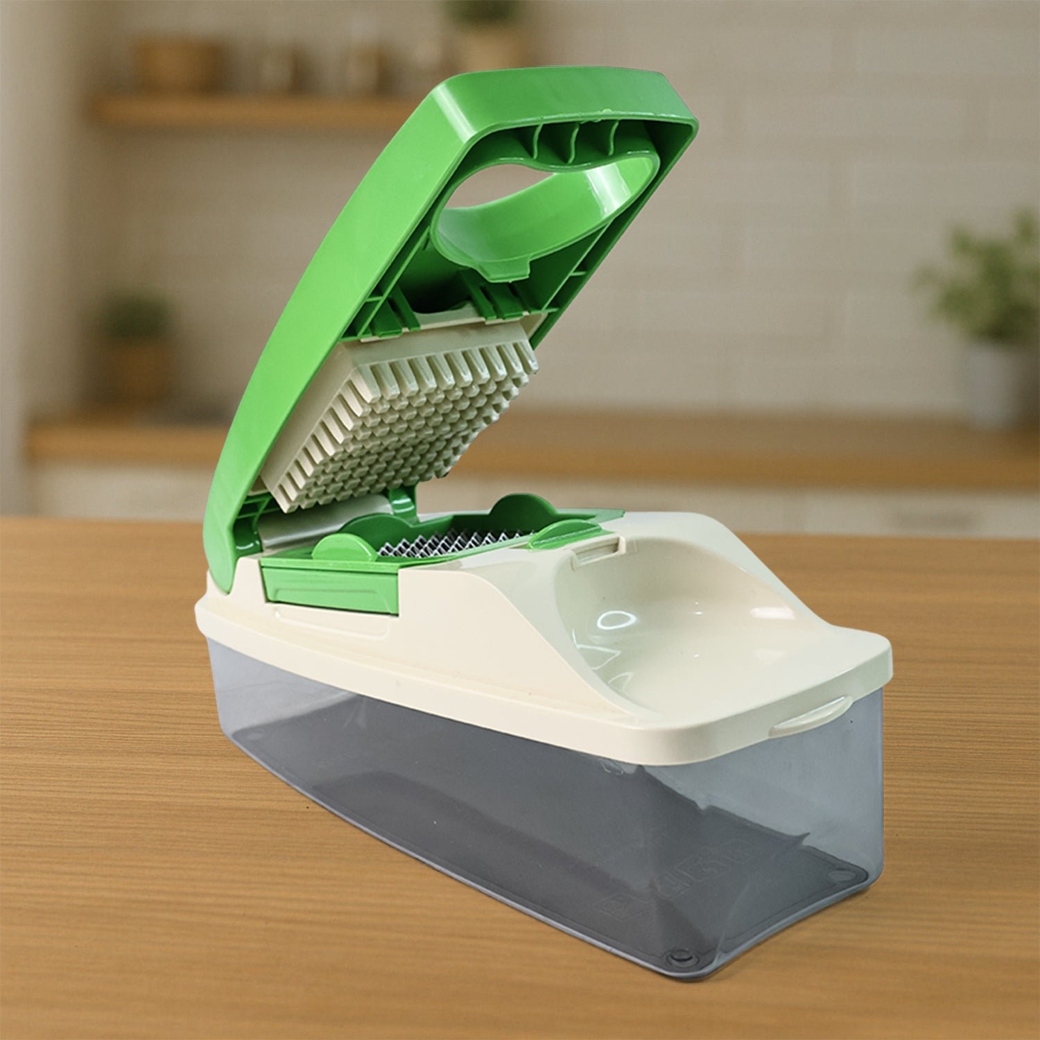 Vegetable Chopper – Quick Nicer Dicer with 4 Stainless Blades
