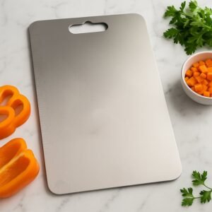 Stainless Steel Cutting Board – Durable & Hygienic 31x20 cm
