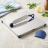 Stainless Steel 2 In 1 Cutting Chopping Board with Knife Finger Gua...