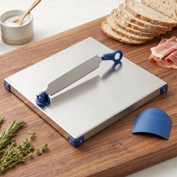 Stainless Steel 2 In 1 Cutting Chopping Board with Knife Finger Gua...