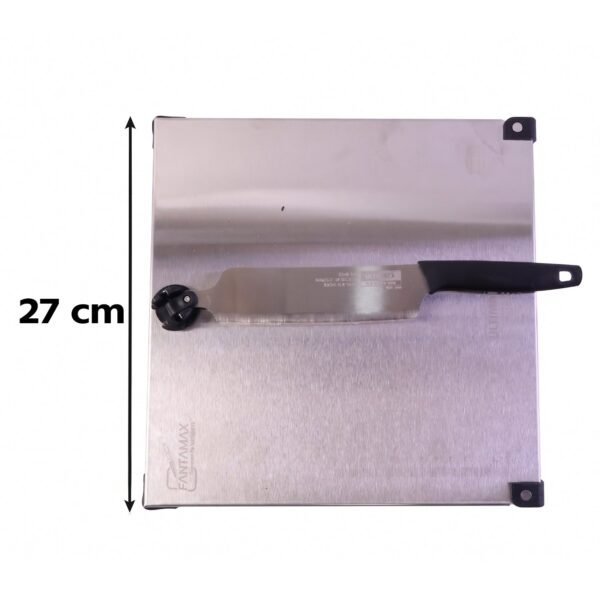 Stainless Steel 2 in 1 Cut and Chop Board with Knife and Sharpener...