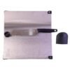 Stainless Steel 2 in 1 Cut and Chop Board with Knife and Sharpener...