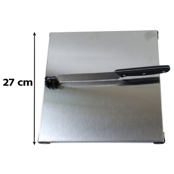 Stainless Steel 2 In 1 Cutting and Chopping Board with Built In Kni...