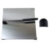 Stainless Steel 2 In 1 Cutting and Chopping Board with Built In Kni...