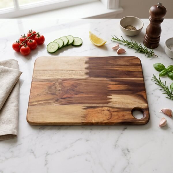 Wooden Chopping Board and Cutting Board for Kitchen 10 x 14 Inch (1...