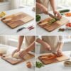 Wooden Chopping Board and Cutting Board for Kitchen 10 x 14 Inch (1...