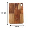 Wooden Chopping Board and Cutting Board for Kitchen 10 x 14 Inch (1...