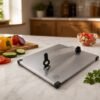 Stainless Steel 2 in 1 Cutting and Chopping Board with Knife for Ki...