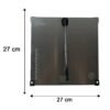 Stainless Steel 2 in 1 Cutting and Chopping Board with Knife for Ki...